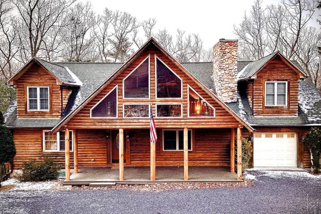 One Of A Kind Rustic Log Cabin Near Bryce Resort - Large Game Room - Fire Pit - Large Deck - Bbq Basye 外观 照片